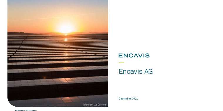 Encavis AG: Energieerzeuger und Assetmanager