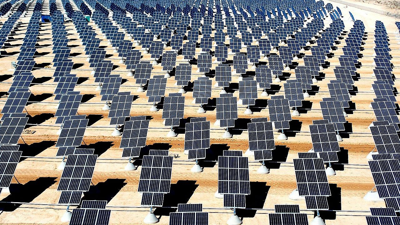 Photovoltaikanlage in der Wüste