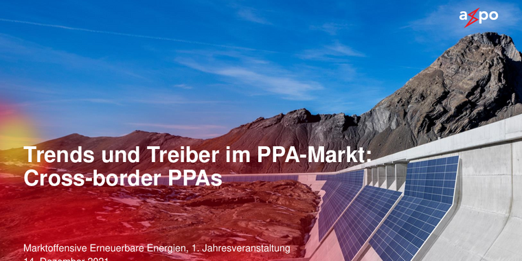 AXPO: Trends und Treiber im PPA-Markt: Cross-border PPAs
