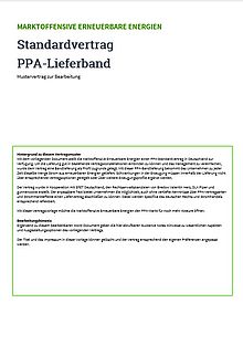 MUSTERVERTRAG: Standardvertrag PPA-Lieferband